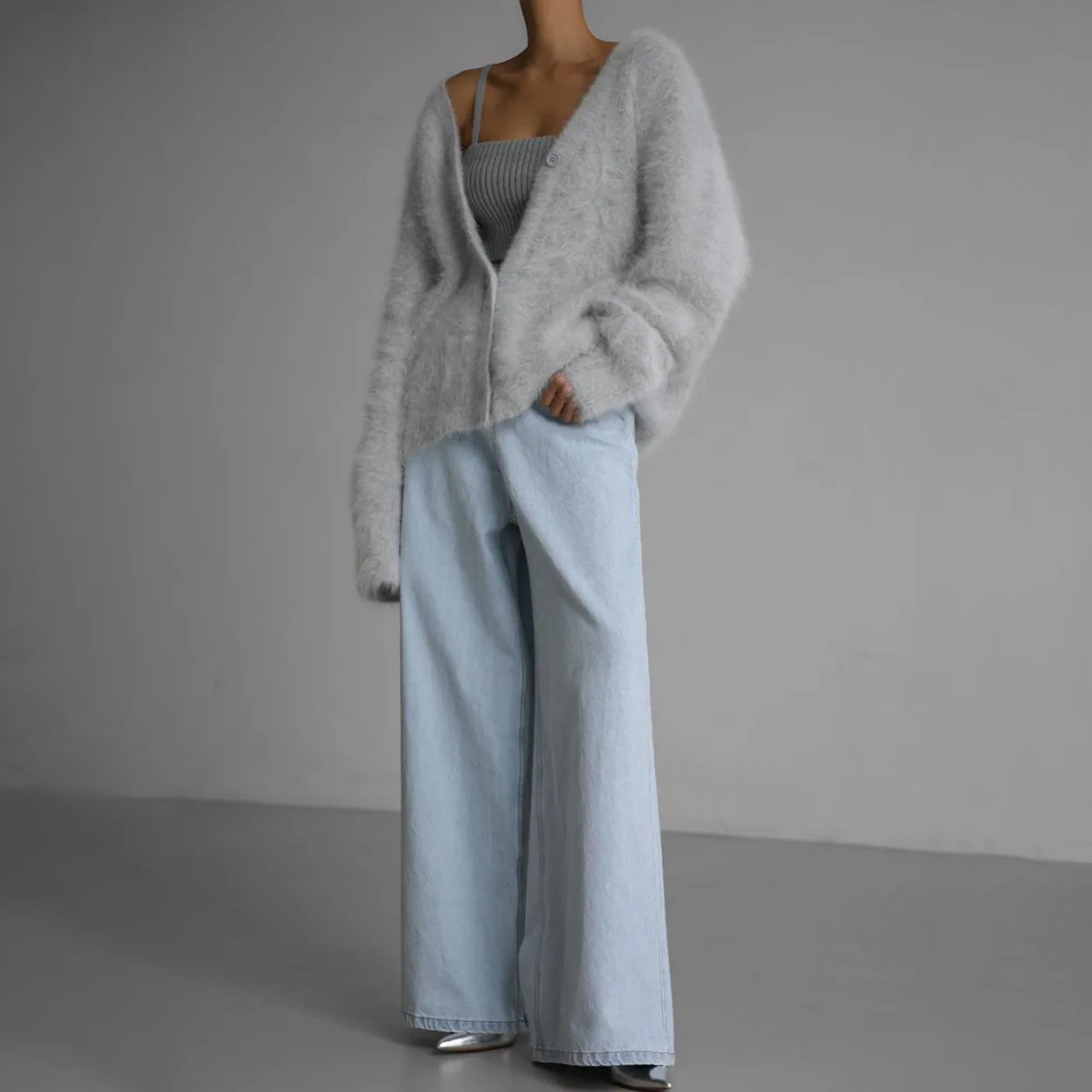Dames Cardigan Wolmix Luxe 8