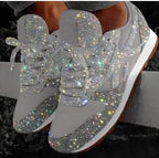 Dames Casual Glitter Schoenen met Pailletten - Zwart, PU Bovenmateriaal 2