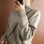 Dames Coltrui Katoen - Comfortabele Rollkragenpullover 2