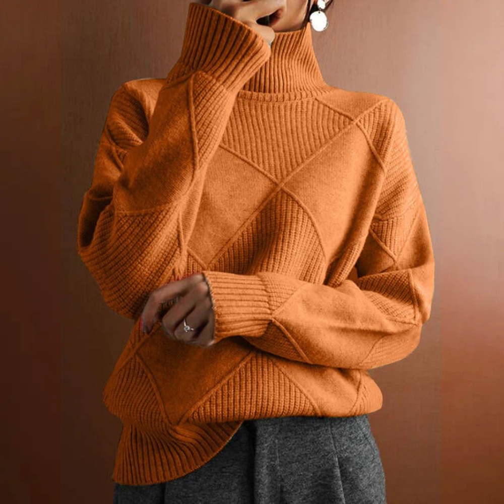 Dames Coltrui Katoen - Comfortabele Rollkragenpullover 7