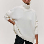 Dames Coltrui Katoen Comfortabele Rollkragenpullover 2