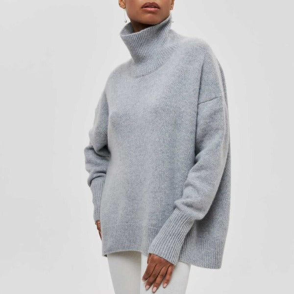 Dames Coltrui Katoen Comfortabele Rollkragenpullover 4