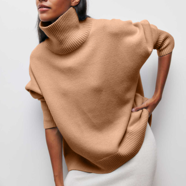 Dames Coltrui Katoen Comfortabele Rollkragenpullover 5