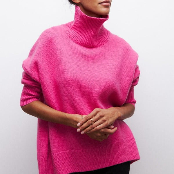 Dames Coltrui Katoen Comfortabele Rollkragenpullover 7