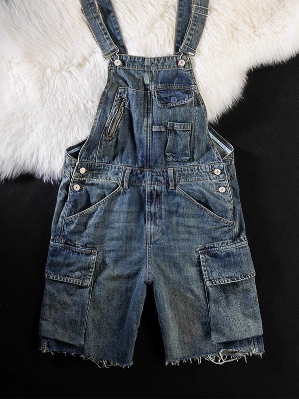 Dames Denim Overall Shorts Vintage Stijl 5