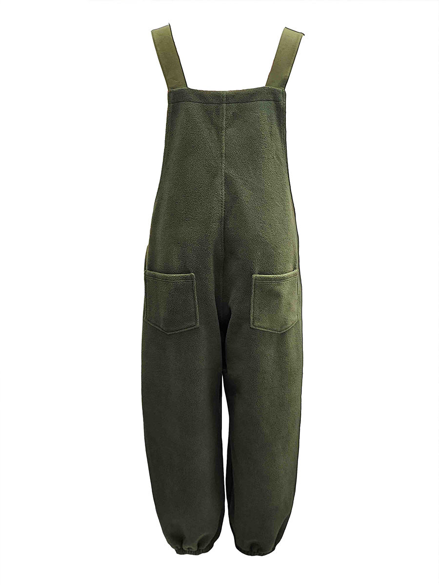 Dames Fleece Overall Roze Katoen voor Warmte en Comfort 1
