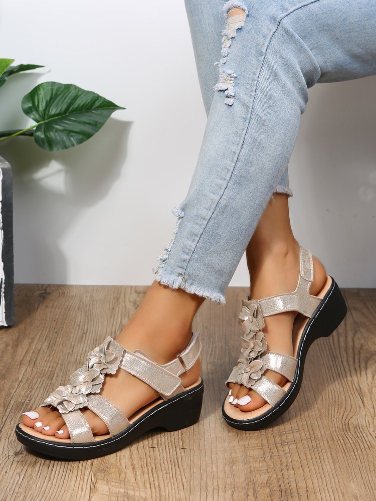 Dames Freizeitsandalen Kunstleer 5