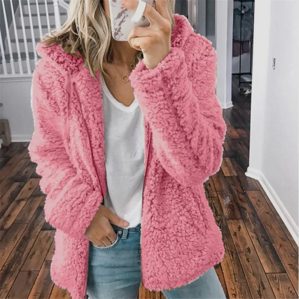 Dames Hoodie Cardigan Fleece 0