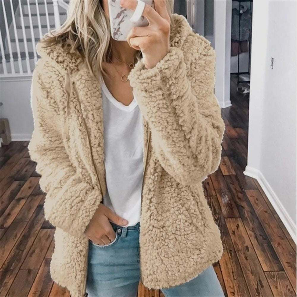 Dames Hoodie Cardigan Fleece 1