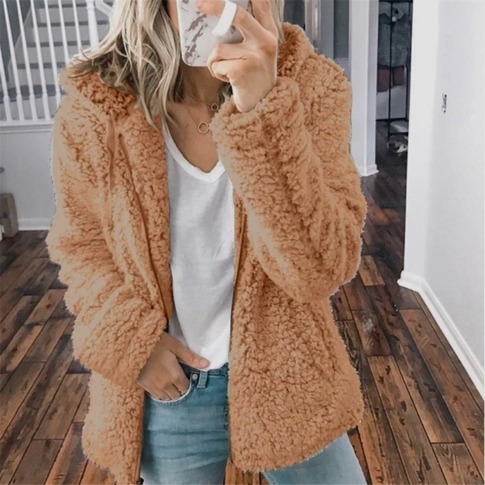 Dames Hoodie Cardigan Fleece 5
