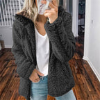 Dames Hoodie Cardigan Fleece 6