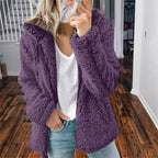 Dames Hoodie Cardigan Fleece 8
