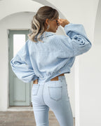 Dames Jas Corduroy Oversized Met Ballonmouwen 1