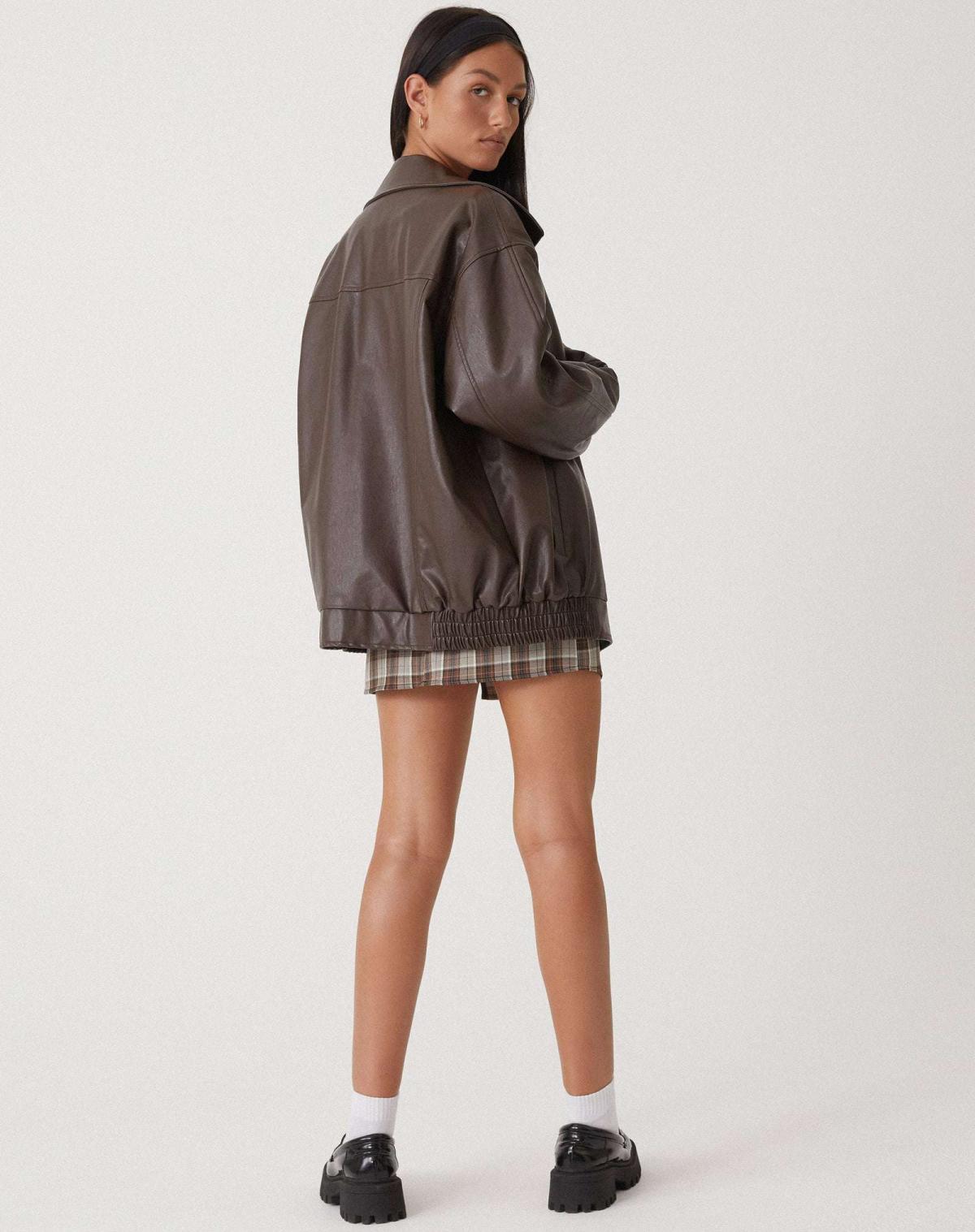 Dames Jas Leren Oversized PU Leer Winter 3