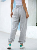 Dames Joggingbroek Hoge Taille Katoen Losse Fit 2