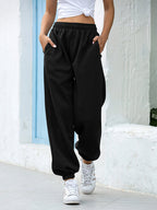 Dames Joggingbroek Hoge Taille Katoen Losse Fit 6