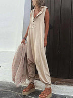 Dames Jumpsuit Katoen Met Capuchon En Zijzakken 7