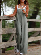 Dames Jumpsuit Polyester Met Zak Casual Spaghetti Bandjes 0