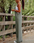 Dames Jumpsuit Polyester Met Zak Casual Spaghetti Bandjes 2