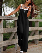 Dames Jumpsuit Polyester Met Zak Casual Spaghetti Bandjes 7