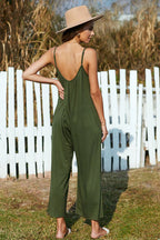 Dames Jumpsuit Spaghetti Bandjes Polyester met Wijde Pijpen 6