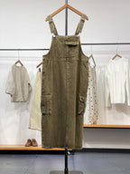 Dames Jurk Katoen Cargo Overall Met Vintage Inspiratie 6