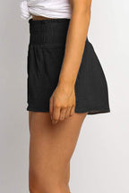 Dames Korte Broek Hoge Taille Polyester Casual 1
