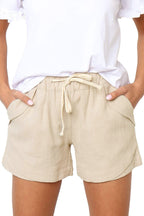 Dames Korte Broek Hoge Taille Polyester Casual 3
