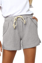 Dames Korte Broek Hoge Taille Polyester Casual 6