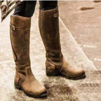 Dames Laarzen Waterdicht Leer Winter Equestrian Style 4