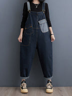 Dames Overall Denim 100% Katoen Relaxed Fit 10