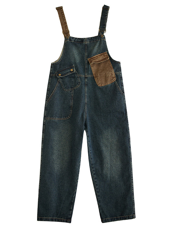 Dames Overall Denim 100% Katoen Relaxed Fit 4