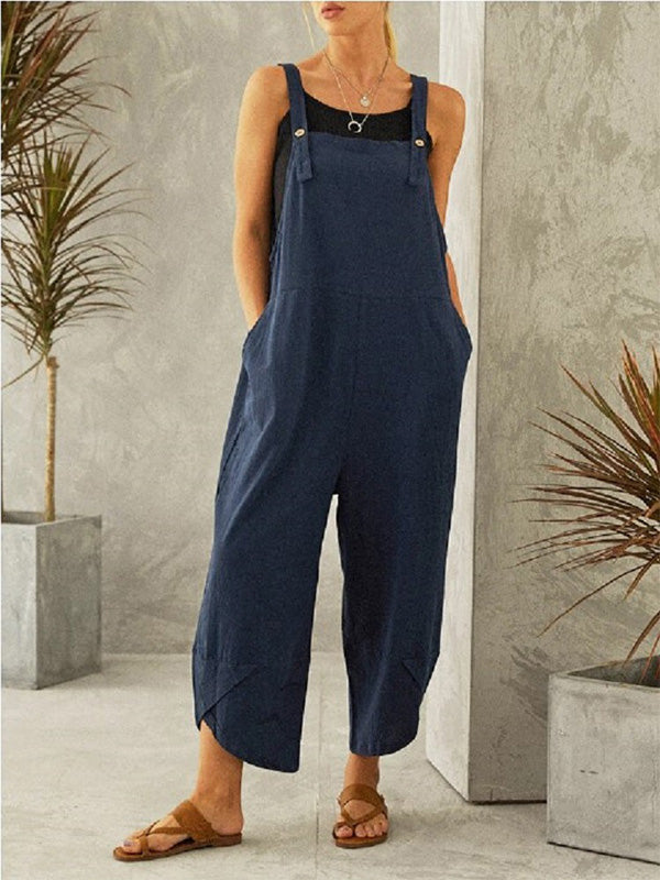 Dames Overall Katoen Polyester Casual met Knopen 0