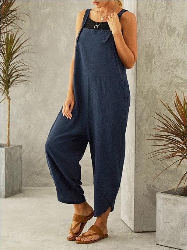 Dames Overall Katoen Polyester Casual met Knopen 2