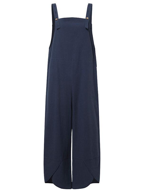 Dames Overall Katoen Polyester Casual met Knopen 8