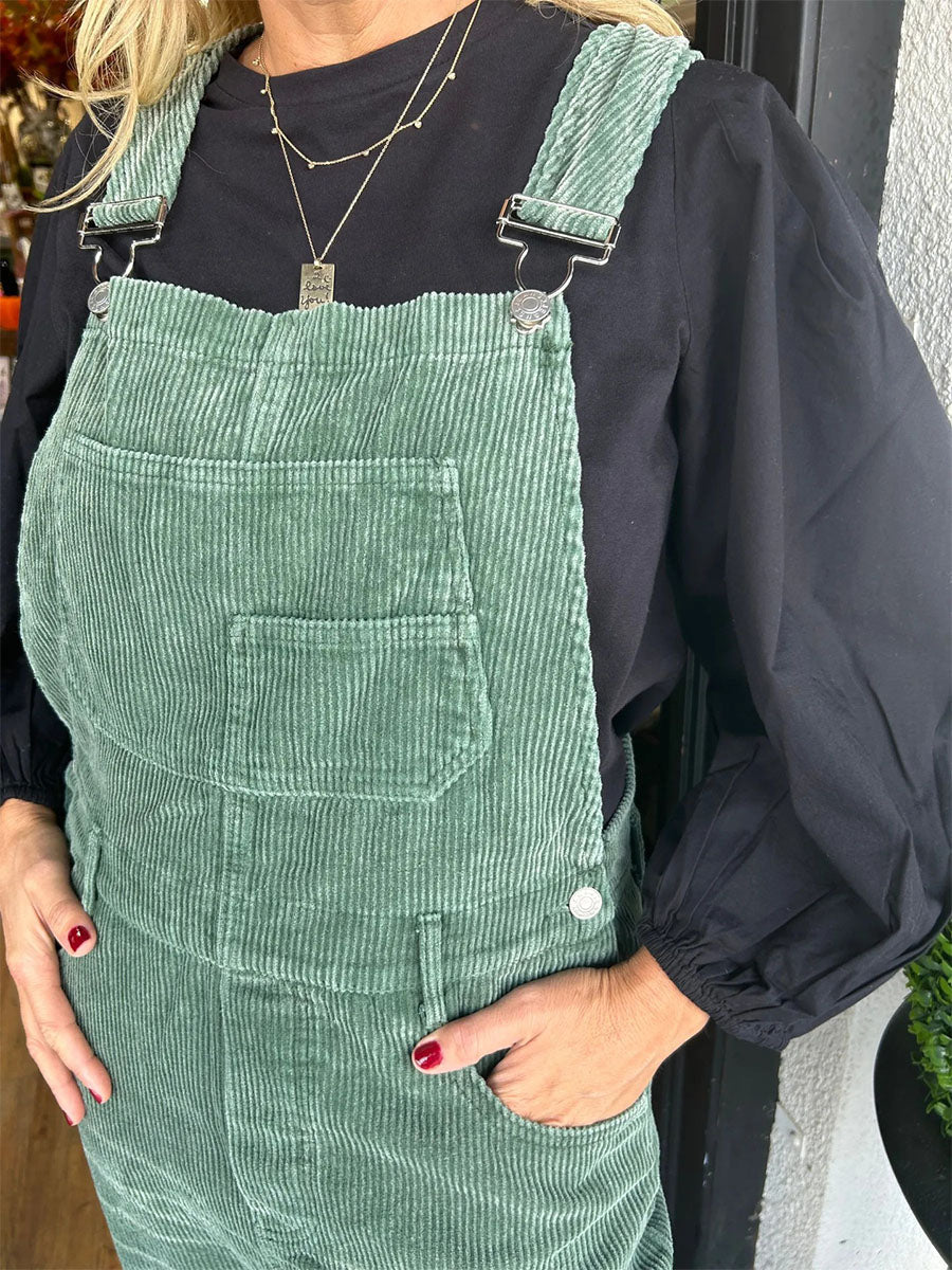 Dames Overall Katoen Vintage Corduroy Relaxed Fit 1