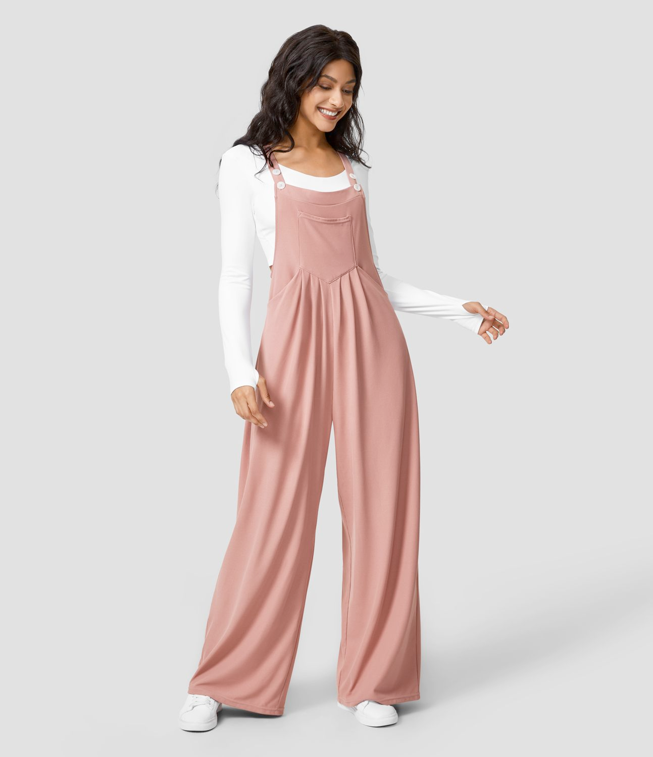 Dames Overall Polyester Met Wijde Pijpen 0