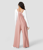 Dames Overall Polyester Met Wijde Pijpen 1