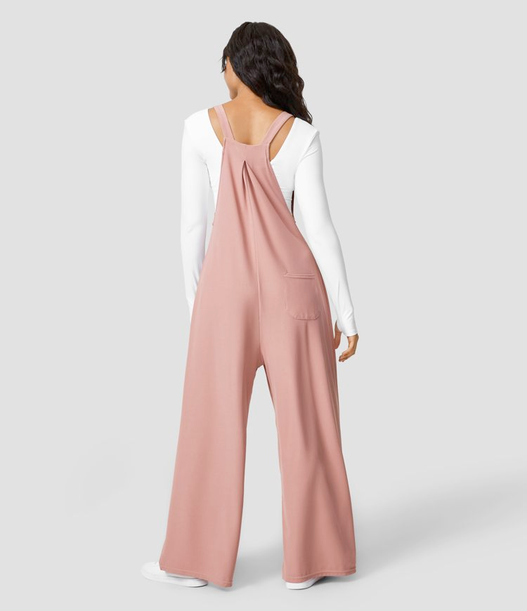 Dames Overall Polyester Met Wijde Pijpen 1