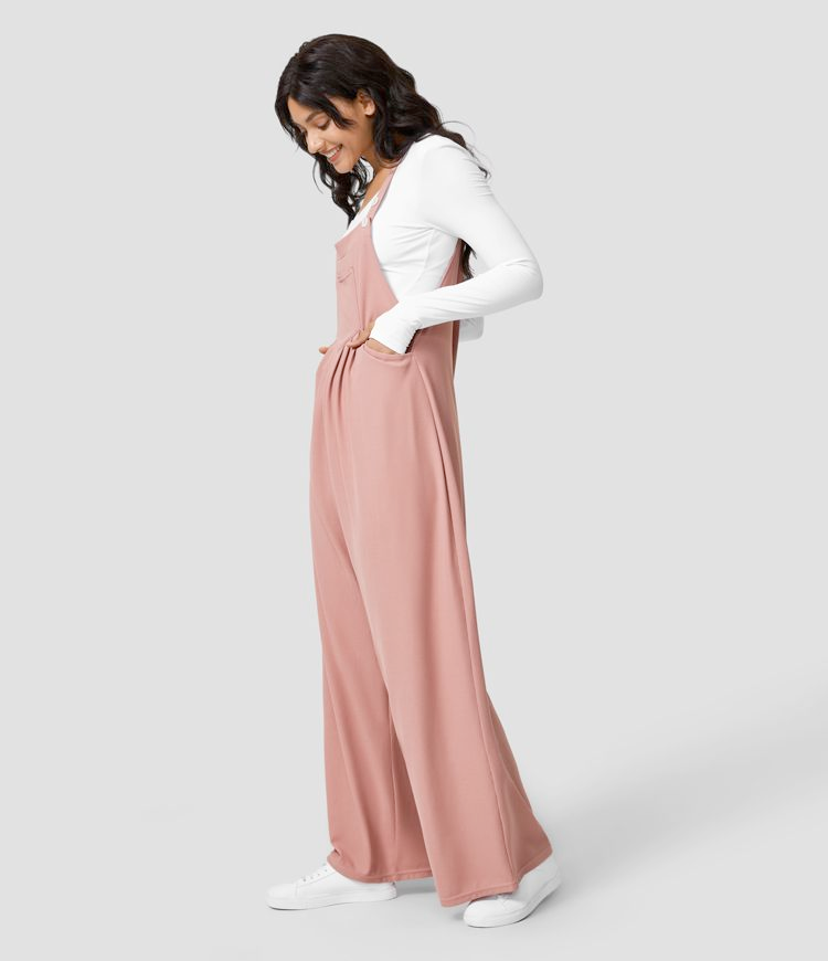 Dames Overall Polyester Met Wijde Pijpen 2