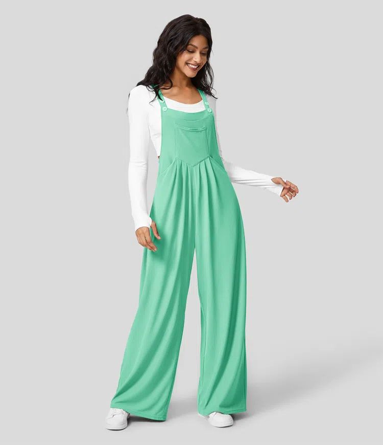 Dames Overall Polyester Met Wijde Pijpen 7
