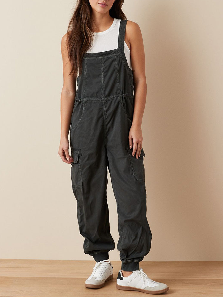 Dames Overalls Katoen Baggy Cargo met Cargozakken 0