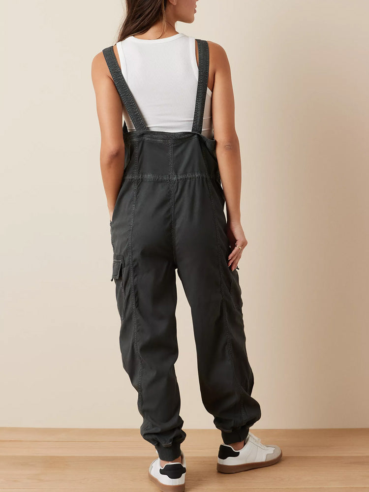 Dames Overalls Katoen Baggy Cargo met Cargozakken 1