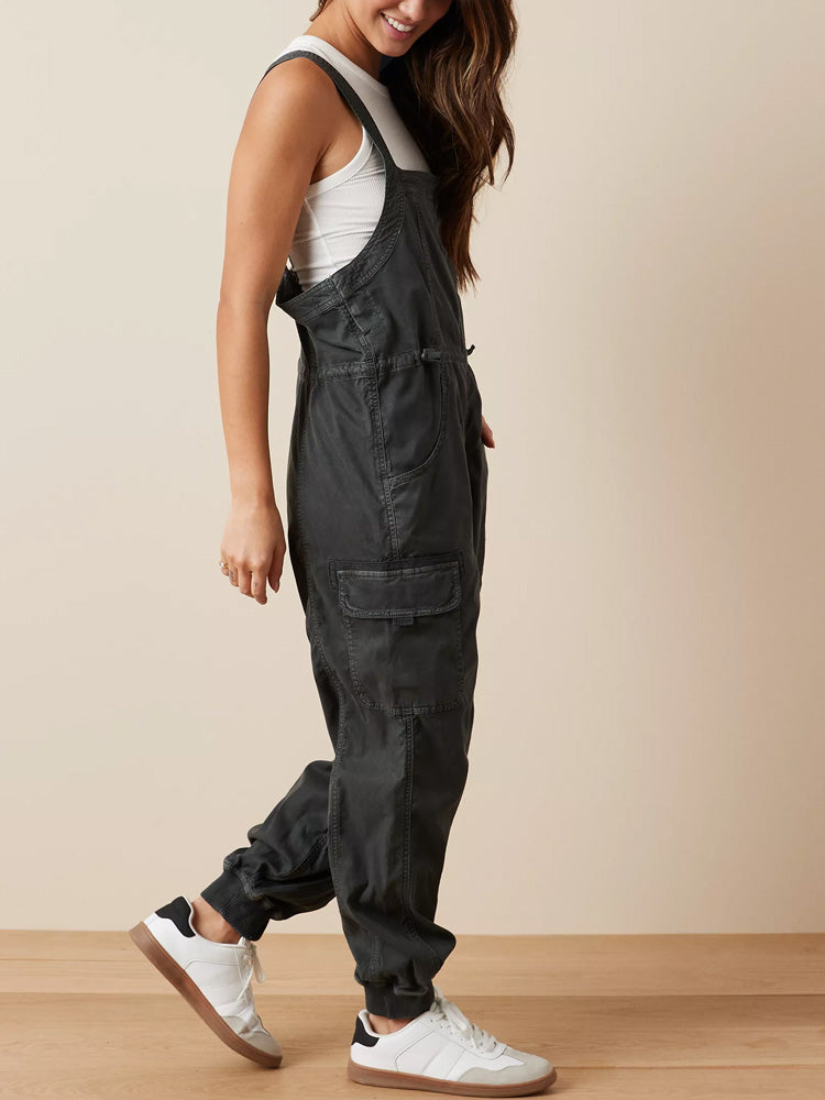 Dames Overalls Katoen Baggy Cargo met Cargozakken 2