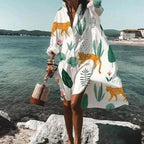 Dames Oversized Jurk Katoen met Lange Mouwen Zomer 7