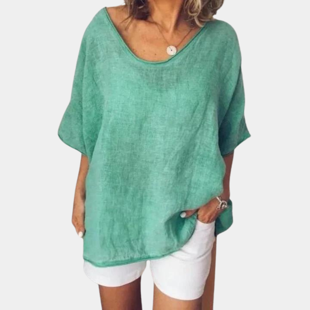 Dames Oversized T-Shirt Katoen Grijs 2
