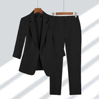Dames Pak 2 Delig Blazer en Broek Rayon Elastaan 1