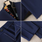 Dames Pak 2 Delig Wolmix Fitted Blazer en Tailored Trousers 4