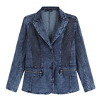 Dames Pak Denim Plus Size Comfortabel 1