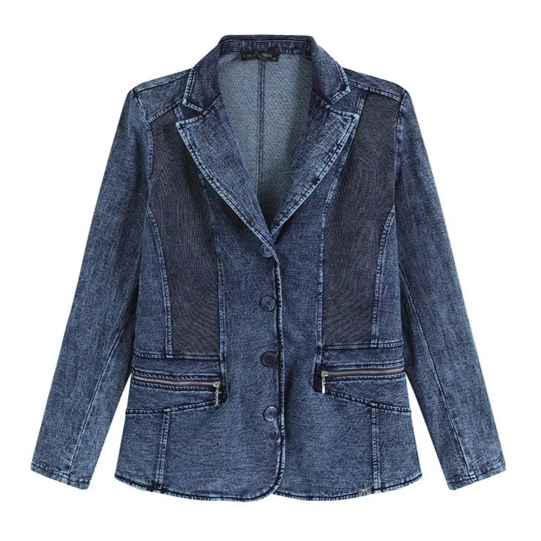 Dames Pak Denim Plus Size Comfortabel 1